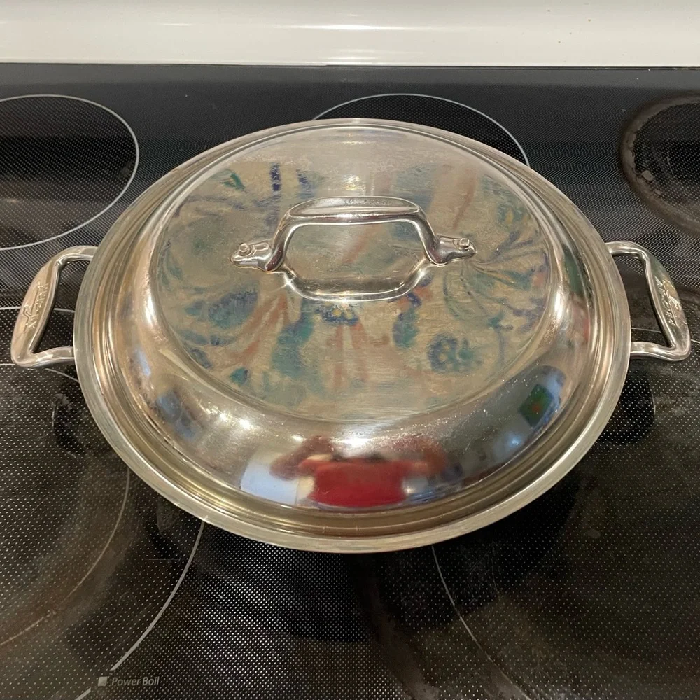 🥘HP🥘All Clad Petite Master Chef Braiser Pan wLid - Picture 3 of 7